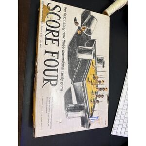 Vintage 1968 Score Four No. 8325 Lakeside Family Board Game Three Dimensional 3D